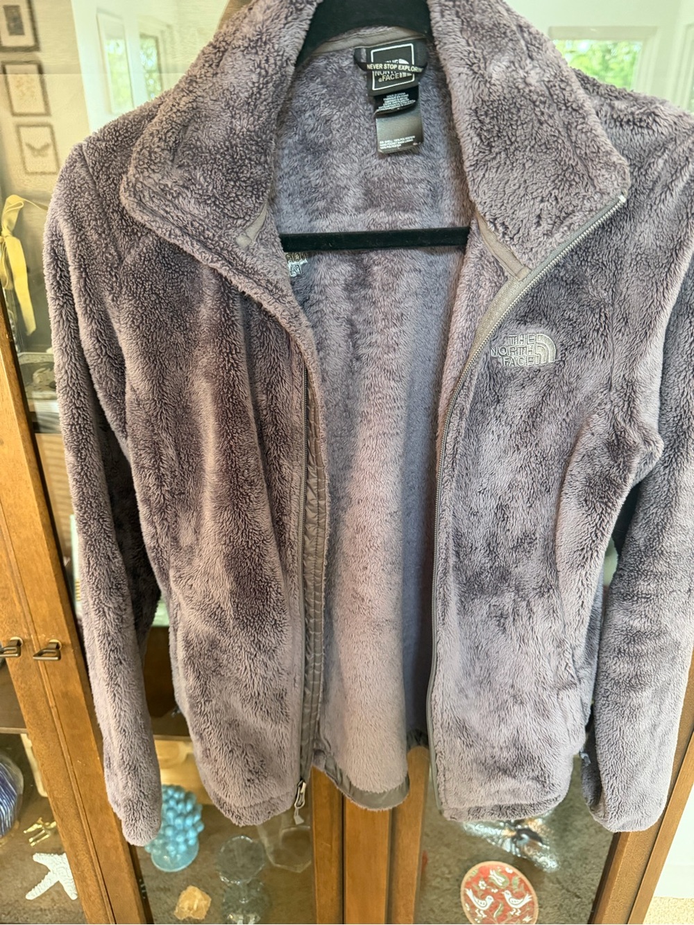 The North Face Women's Plush Full-Zip Teddy Jacket in Mauve